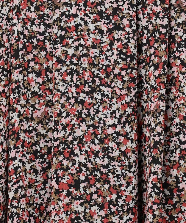 組曲 【先行予約】インプレッションフラワープリント フレアスカート ピンクフラワー系