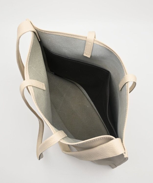 blancle シュリンクレザー ガゼット２ウェイバッグ LIGHT BEIGE