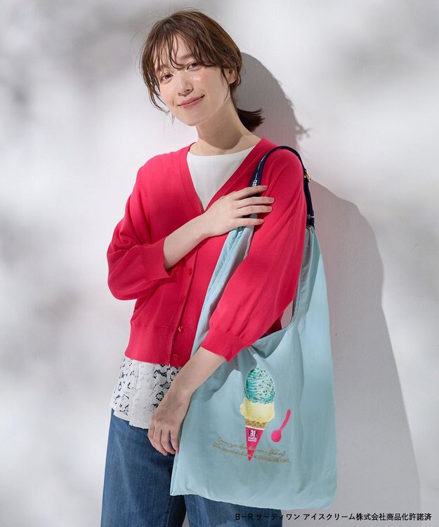 ANY 【any FAM×サーティワン アイスクリーム】トートバッグ ライトブルー