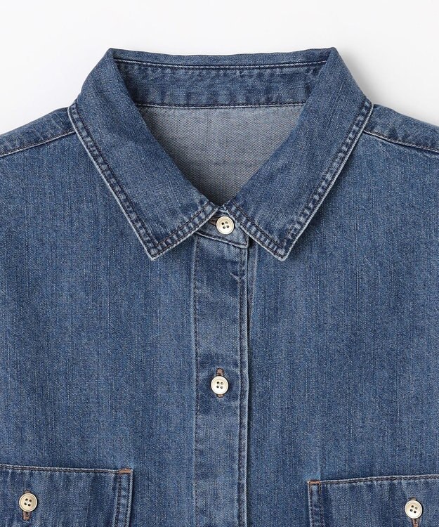ANY オーバーデニムシャツ フェードインディゴ