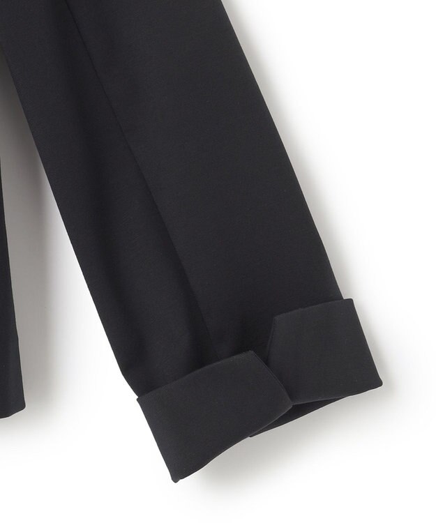 23区 S 【セットアップ対応/洗える】ストレッチポンチ ノーカラー ジャケット ネイビー系