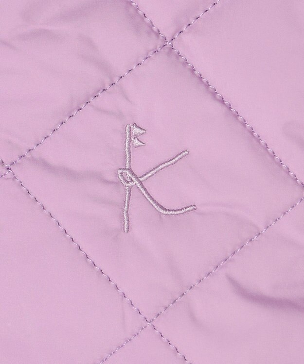 組曲 KIDS 【110-140㎝】マフラー付き中綿キルト アウター ラベンダー