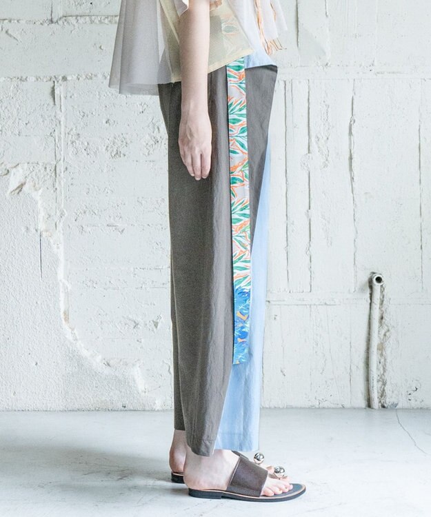 COQ 2WAY KNOT COTTON 前後2WAYパンツ スカイブルー