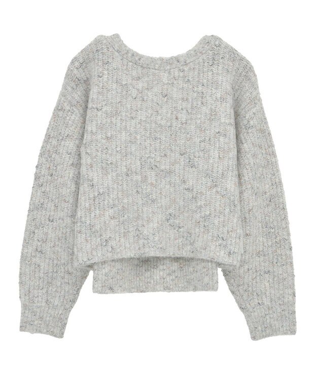 earth music&ecology 【WEB限定】SET2点ショートカーディガン＋リボンキャミソール Light Gray