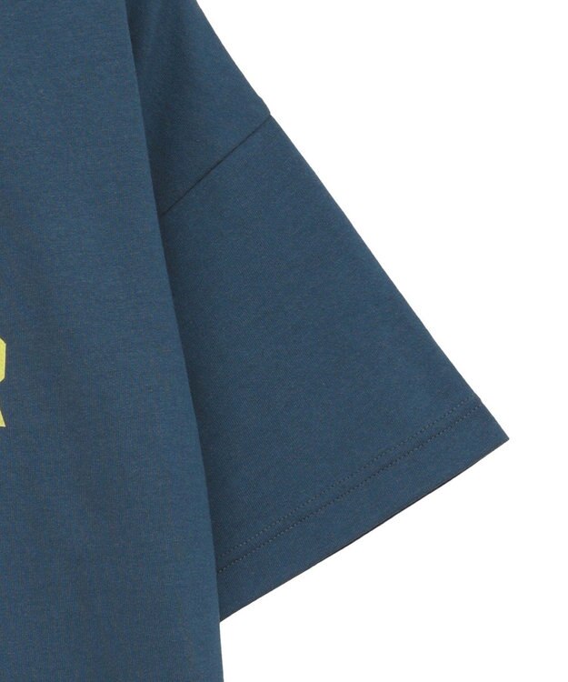 AMERICAN HOLIC デザインカレッジロゴプリントTシャツ Navy