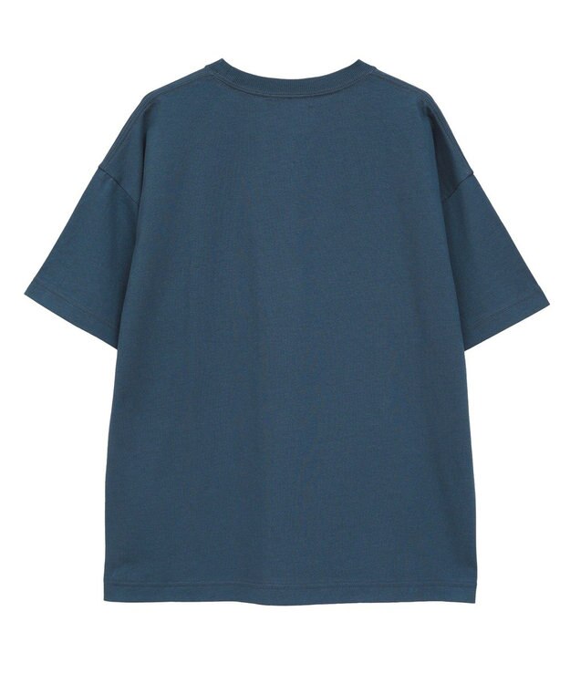 AMERICAN HOLIC デザインカレッジロゴプリントTシャツ Navy