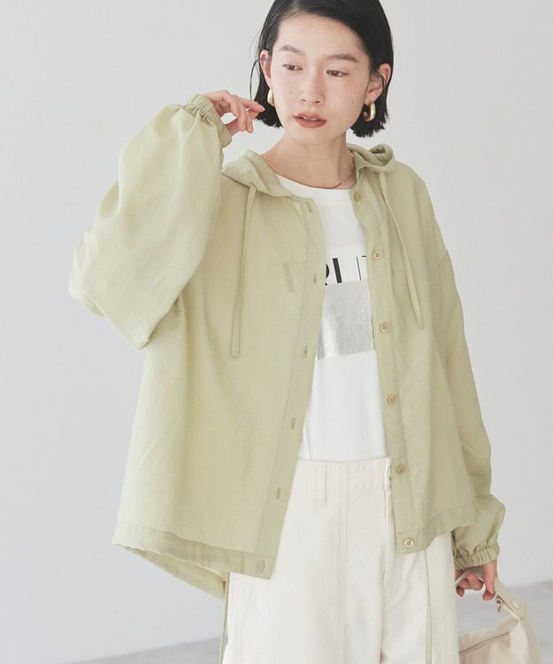 AMERICAN HOLIC フーディーシャツ Light Khaki