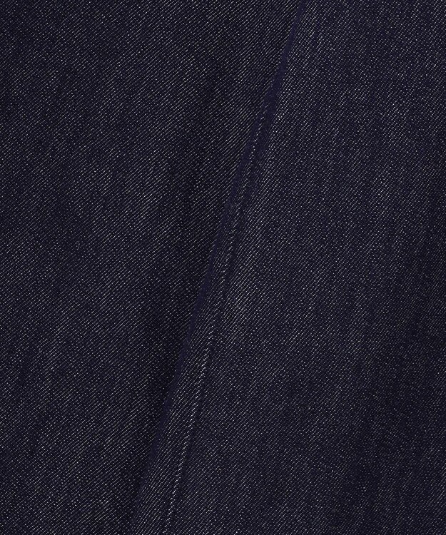 自由区 L 【19号サイズまで展開】ウスカルデニムワイドストレート パンツ インディゴ