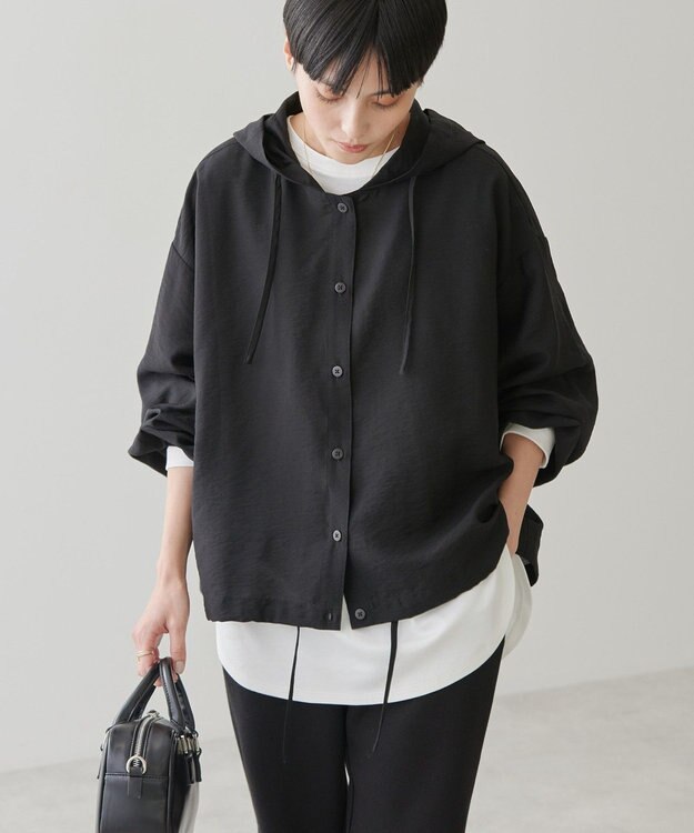 AMERICAN HOLIC フーディーシャツ Black