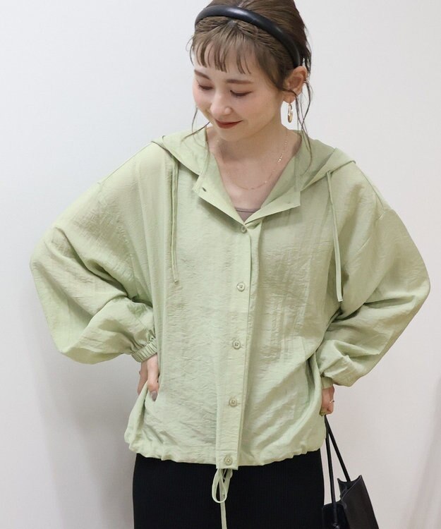 AMERICAN HOLIC フーディーシャツ Light Khaki