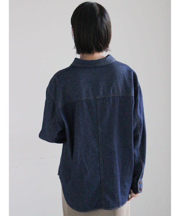 Te chichi デニムシャツ ネイビー
