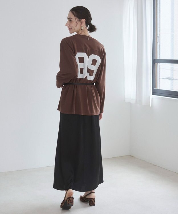 WEGO 【ANGIE VINTAGE】サテンマーメイドスカート ブラック