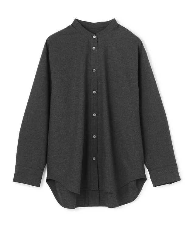 UNFILO ライトフランネル オーバーシャツ チャコール