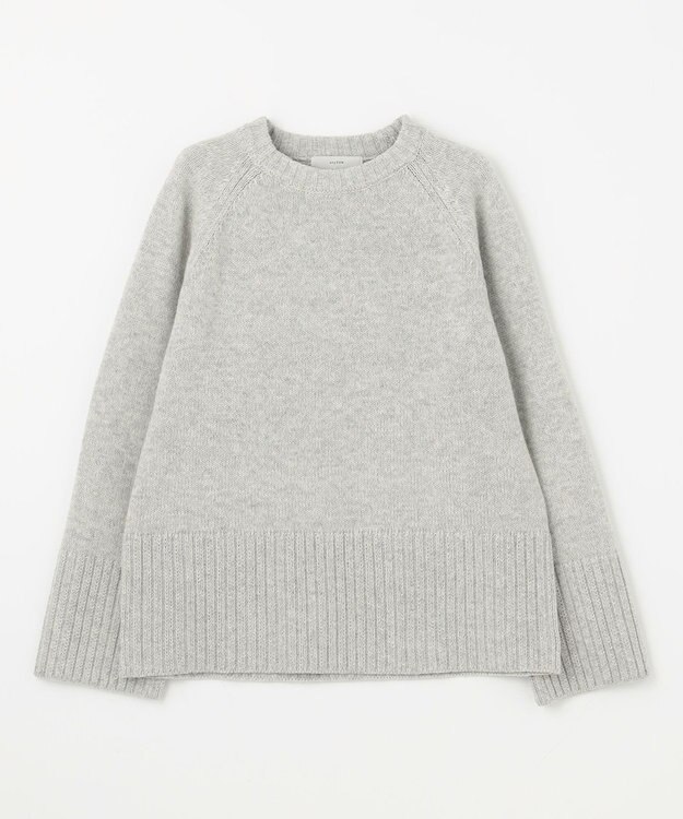 ANY 【6色展開】ラムウールラグランスリーブニット グレー