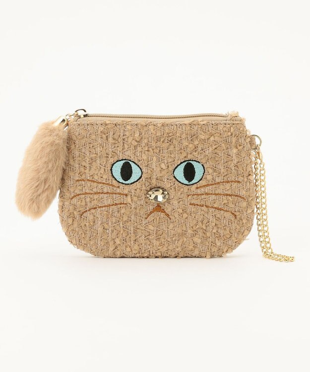 ANY SIS 【貴島明日香さんコラボ】キャット ポーチ ブラウン