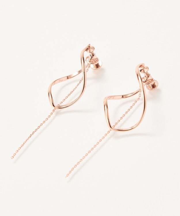 Phoebe 【限定セット】プチベゼルストーンネックレス×2wayグレースツイストラインイヤリング マルチ1