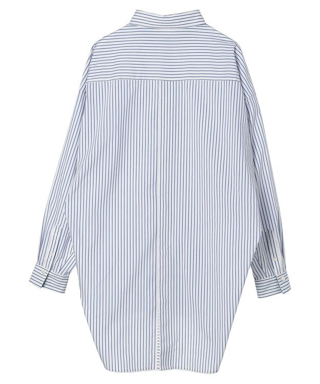 AMERICAN HOLIC イージーケアバックオープンシャツチュニック Blue