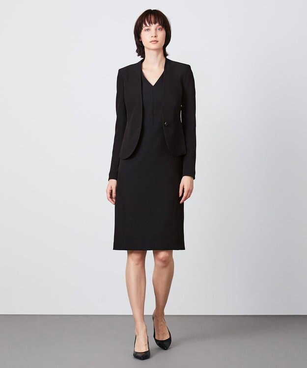 BEIGE， LUIZA / ノーカラージャケット Black