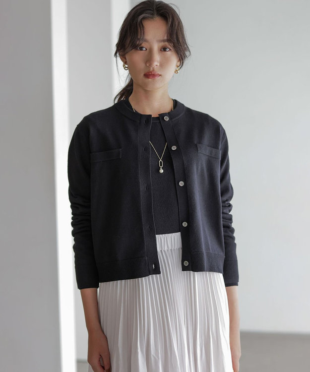 組曲 S ニューシックニット カーディガン ブラック系