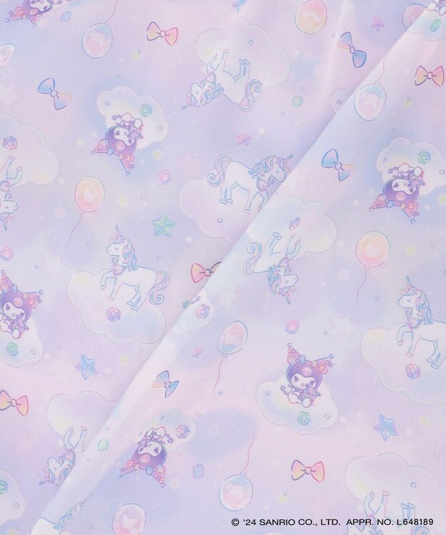 ANY KIDS 【サンリオキャラクターズ×any FAM】バックシャンTシャツ ラベンダー×クロミ