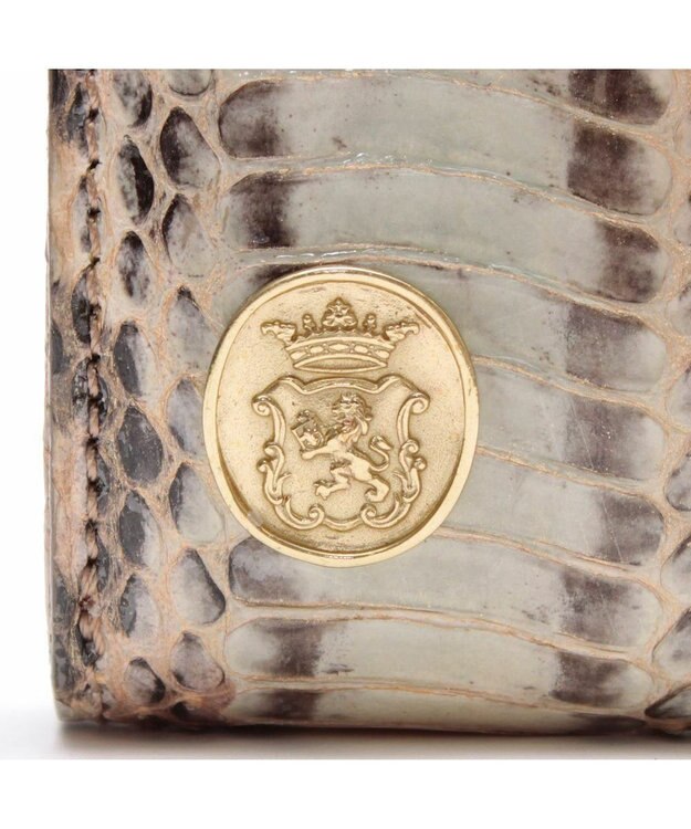 A.D.M.J. 【スネークレザー】スモールウォレット カリナータナチュラル