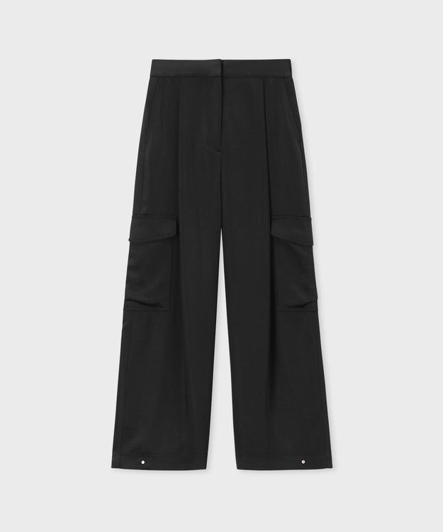 Paul Smith サテン ミリタリー カーゴパンツ ブラック