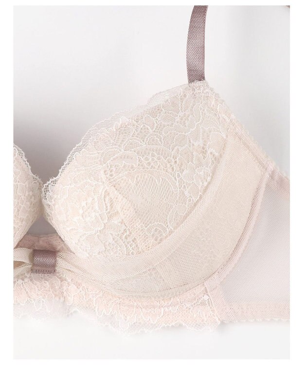 WACOAL 【ファーストリボンブラ】 ブラジャー 【若い世代の体型特徴を考えた設計仕様】 きれいな谷間をメイクしてキープ まるみのあるシルエット レディース BRB409 /ワコール カカオ