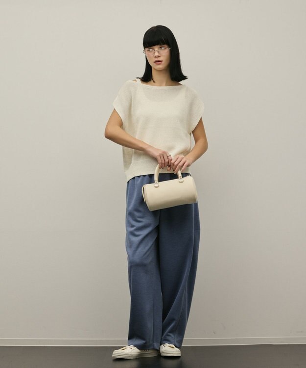 GRACE CONTINENTAL ドルマンルーズニットトップ ホワイト