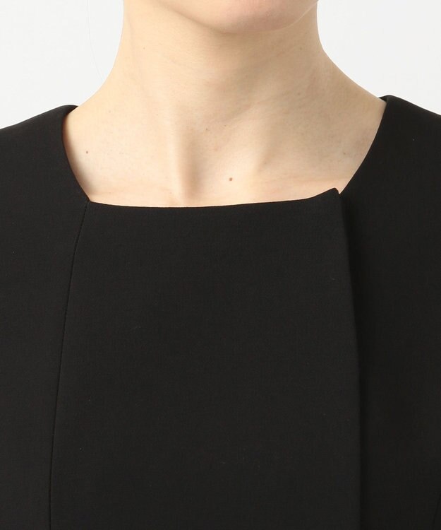 自由区 FORMAL 【襟華やか】エレガント ジャケット＋ワンピース ブラック系