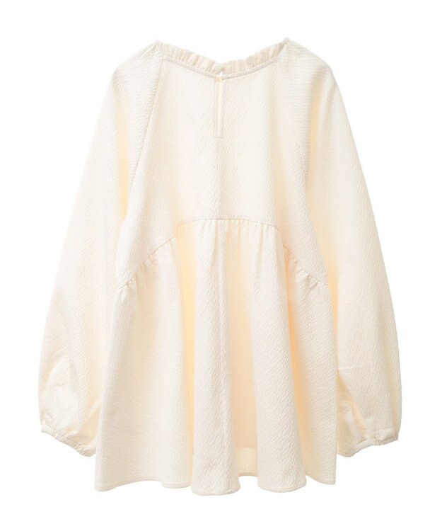 AMERICAN HOLIC ラグランジャガードロングブラウス Ivory