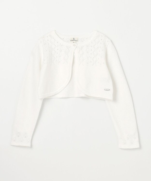 組曲 KIDS 【110-140㎝】レーシー ボレロ アイボリー系