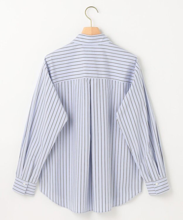 組曲 コットンシャーティング ベーシックシャツ サックスブルー系1