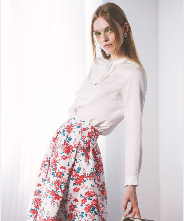 TOCCA 【洗える】SCALLOP ブラウス ホワイト系