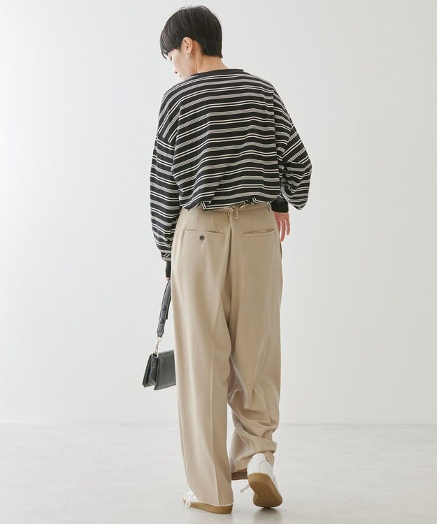 AMERICAN HOLIC ランダムボーダーＢＩＧ　Ｔシャツ Black