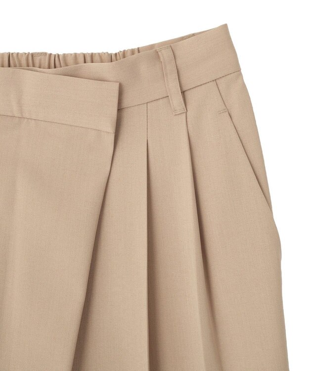 Green Parks アシメウエストタックパンツ Beige