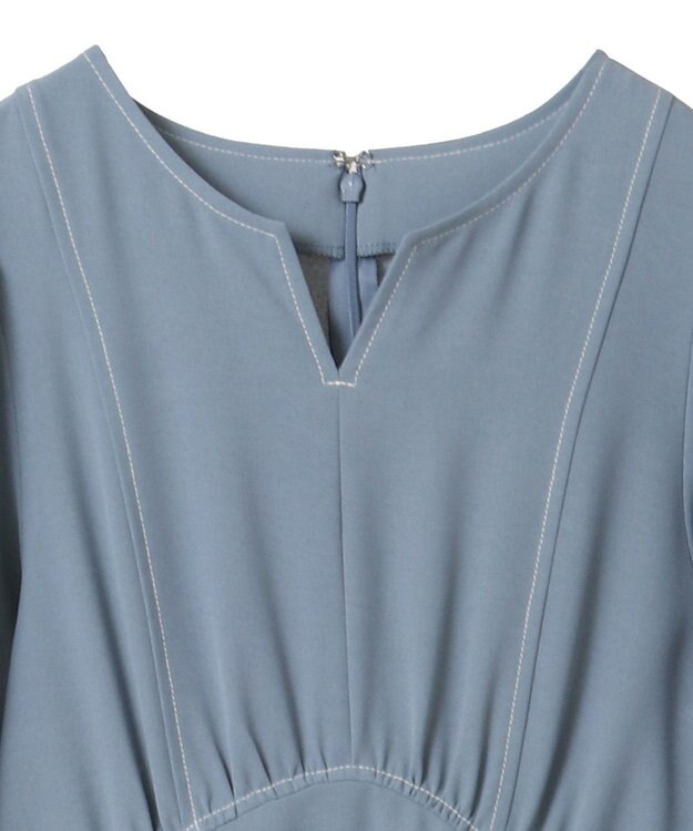 Green Parks ・ＥＬＥＮＣＡＲＥ　ＤＵＥボリュームスリーブワンピー Blue