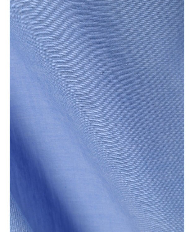 CRAFT STANDARD BOUTIQUE パールボタン抜き衿サークルブラウス Sax