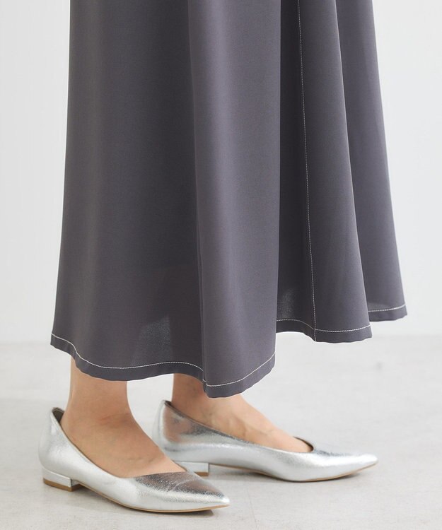 Green Parks ・ＥＬＥＮＣＡＲＥ　ＤＵＥボリュームスリーブワンピー Charcoal Gray