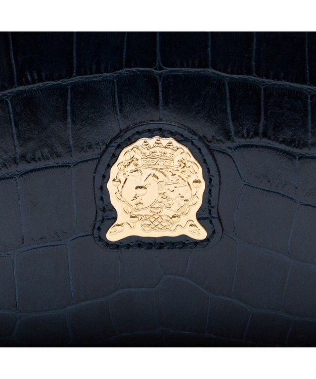 A.D.M.J. 【牛革】クロコダイル型押しトート32cm(Dカン付) タンザナイト