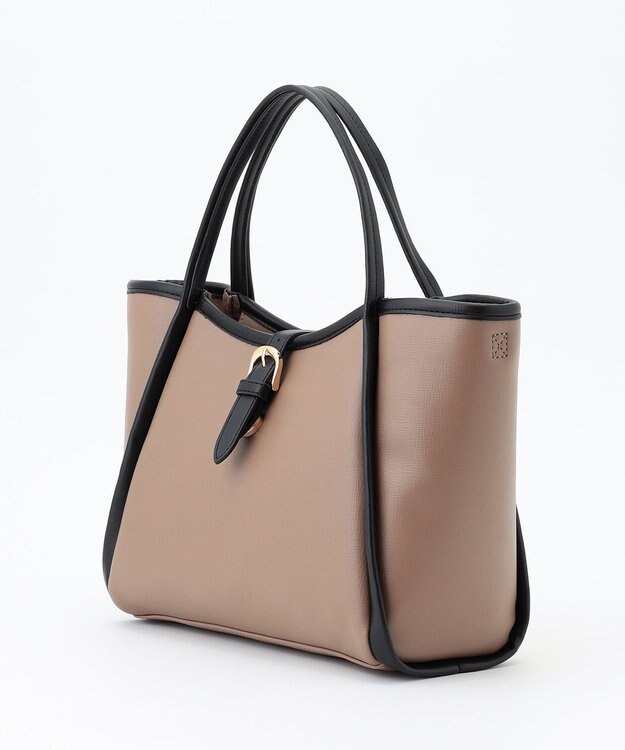 ANY SIS 【2WAY】ベルトベーシック トートバッグ モカ×ブラック