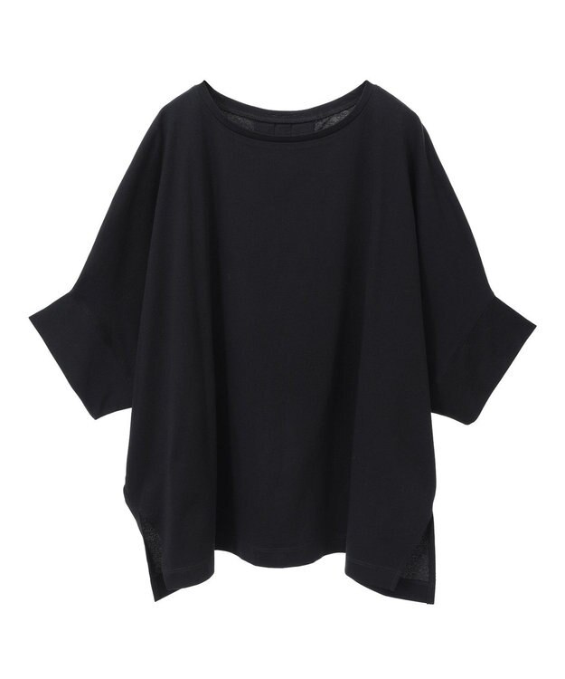 Green Parks 冷やっとすずやかドルマンプルオーバー Black