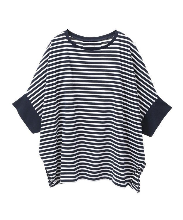 Green Parks 冷やっとすずやかドルマンプルオーバー Dark Navy