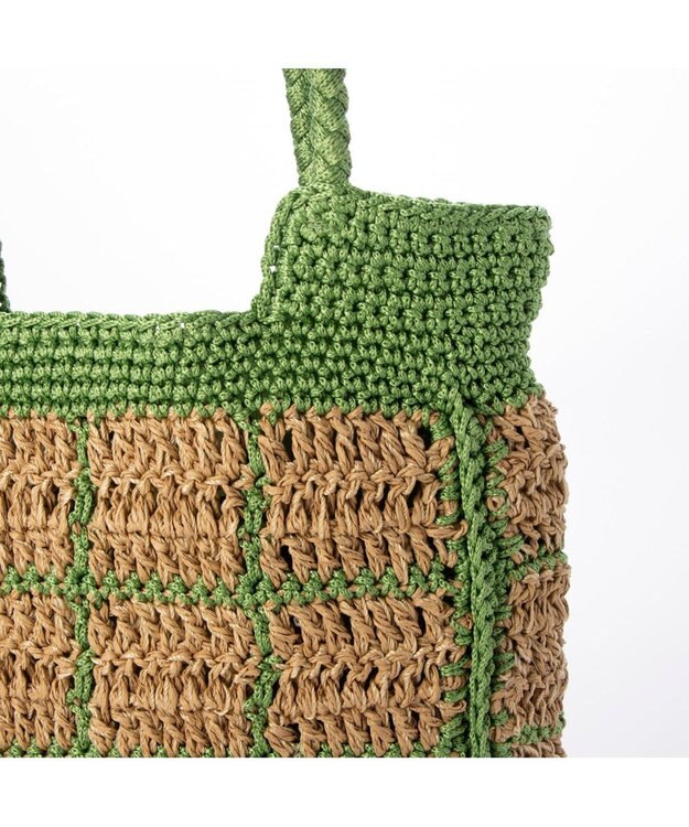 UNBILLION カシュカシュ cachecache / 手編みウィンドペントート グリーン