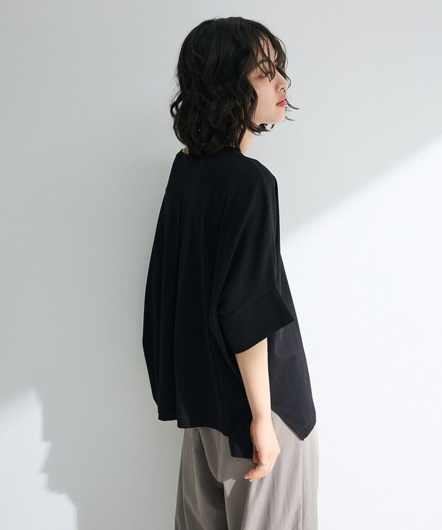 Green Parks 冷やっとすずやかドルマンプルオーバー Black