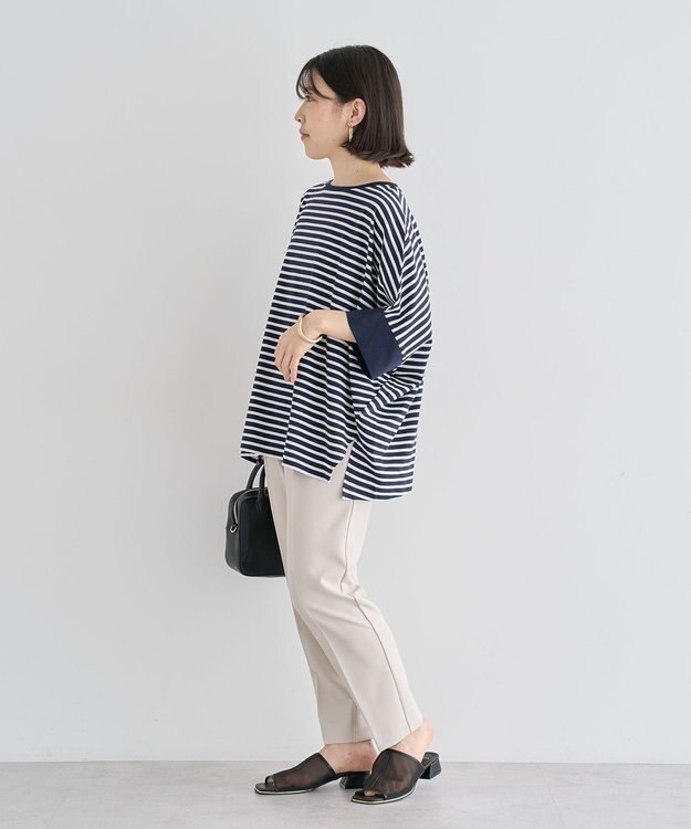 Green Parks 冷やっとすずやかドルマンプルオーバー Dark Navy