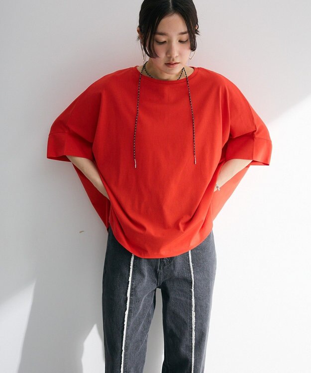 Green Parks 冷やっとすずやかドルマンプルオーバー Red