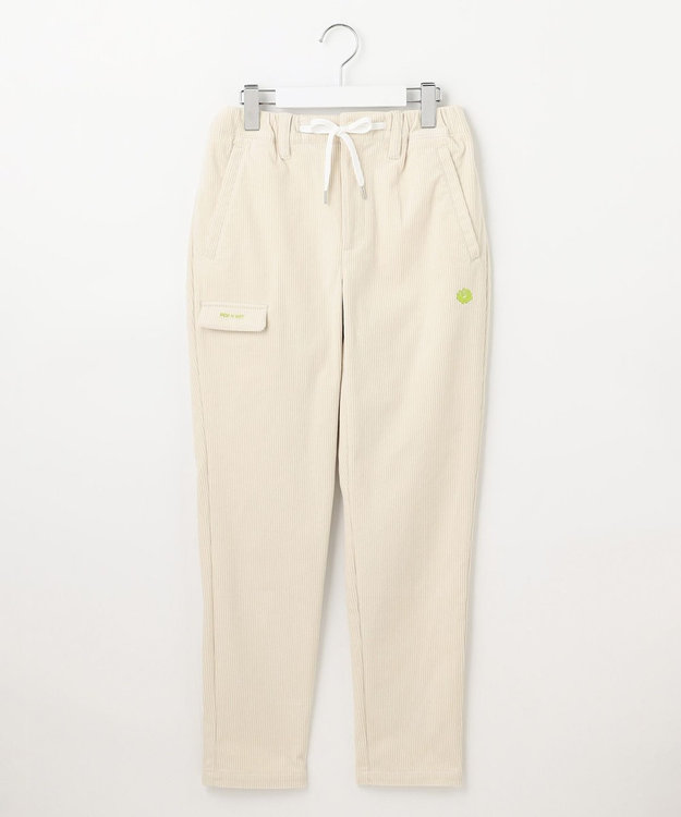PW CIRCULUS 【WOMEN】コーデュロイ テーパードパンツ ホワイト系