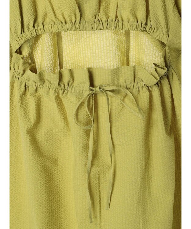 Green Parks AnriettMusee バックカットワークワンピース Lime Green