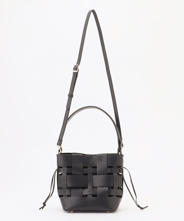 自由区 ランダムメッシュミニ バッグ ブラック