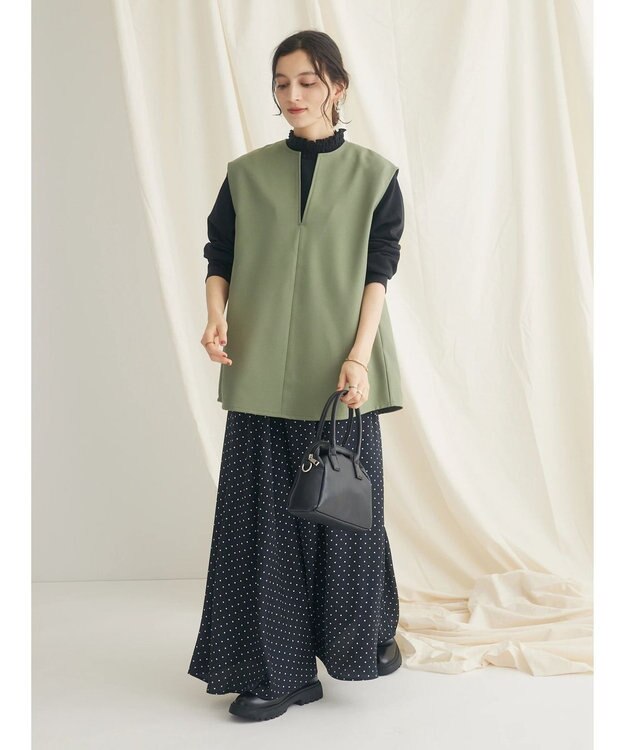 CRAFT STANDARD BOUTIQUE 【イージーケア】Ｖネックベスト Khaki